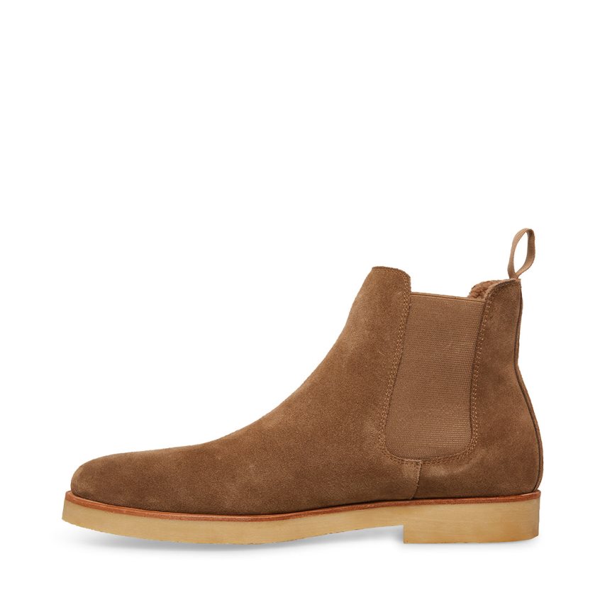 Botines Chelsea Steve Madden Wilshire-s Gamuza Hombre Marrones | ES HE46S0